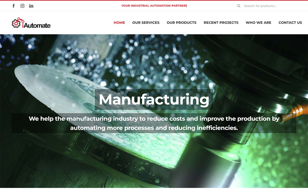 iAutomate website screenshot